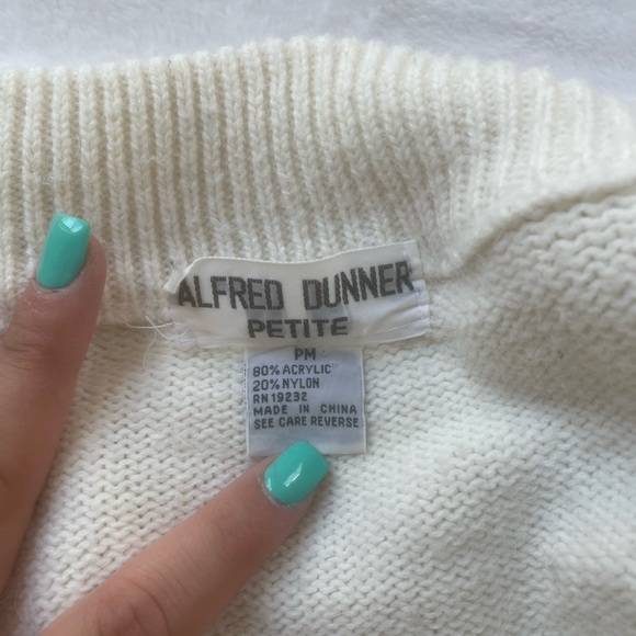 ALFRED DUNNER FLOWER KNIT SWEATSHIRT - Picture 5 of 5